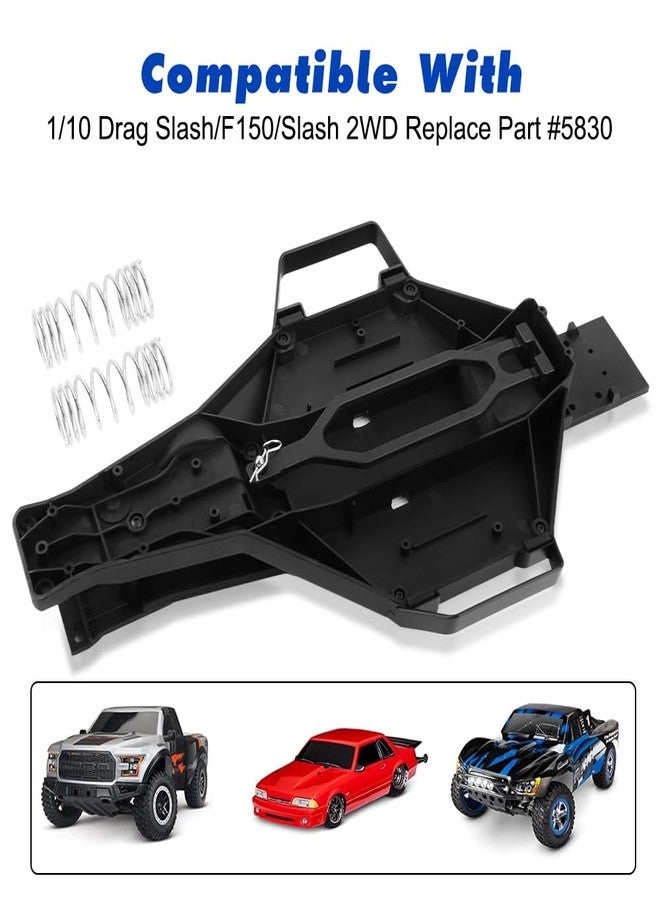 GLOBACT طقم تحويل هيكل GLOBACT لسيارة Traxxas Slash 2WD ذات مركز الثقل المنخفض، إطار نايلون LCG، قطع غيار ترقية لسيارة Traxxas Slash 2WD F150 Drag Slash 1/10 RC، بديل للرقم 5830 - Image 4